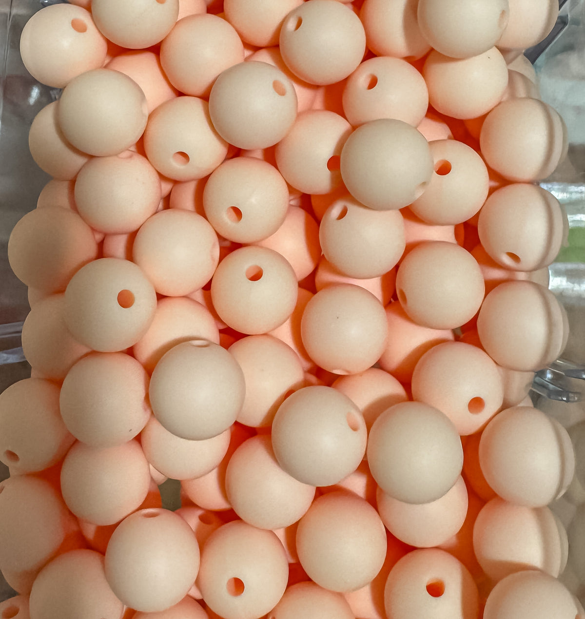 Peachy Pink 12mm Round Bead-SINGLE