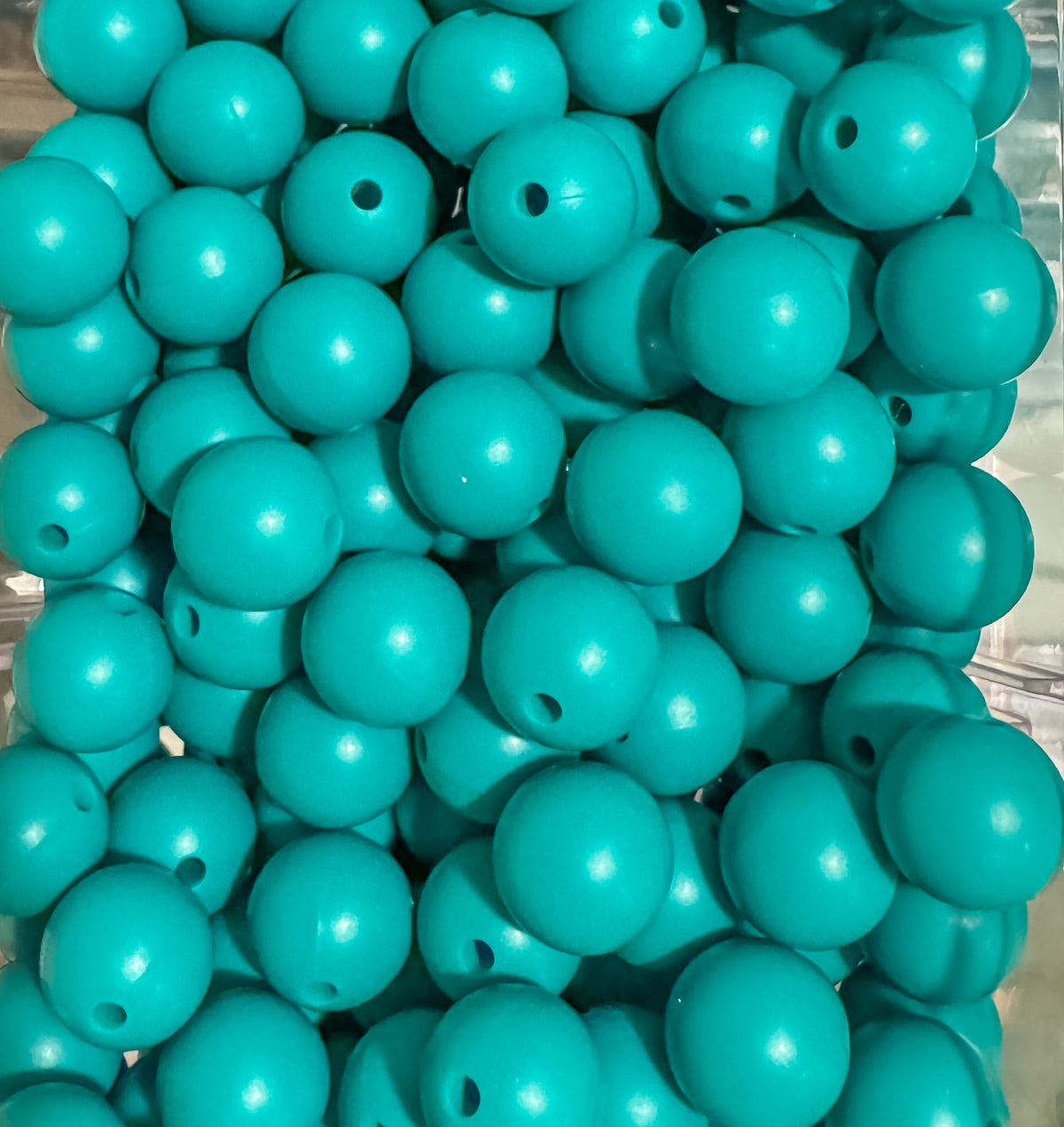 Sea Blue 12mm Round Bead-SINGLE