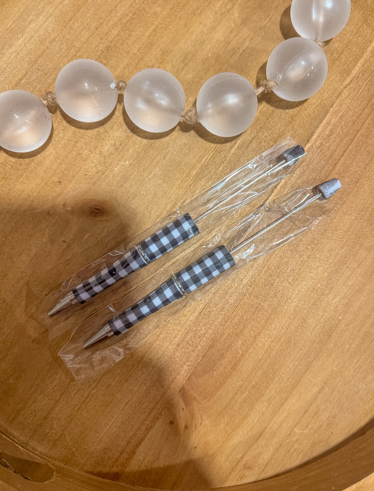 Black Buffalo Plaid Refillable Pen-Single