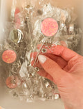 Light Pink Glitter Badge Reels - Single