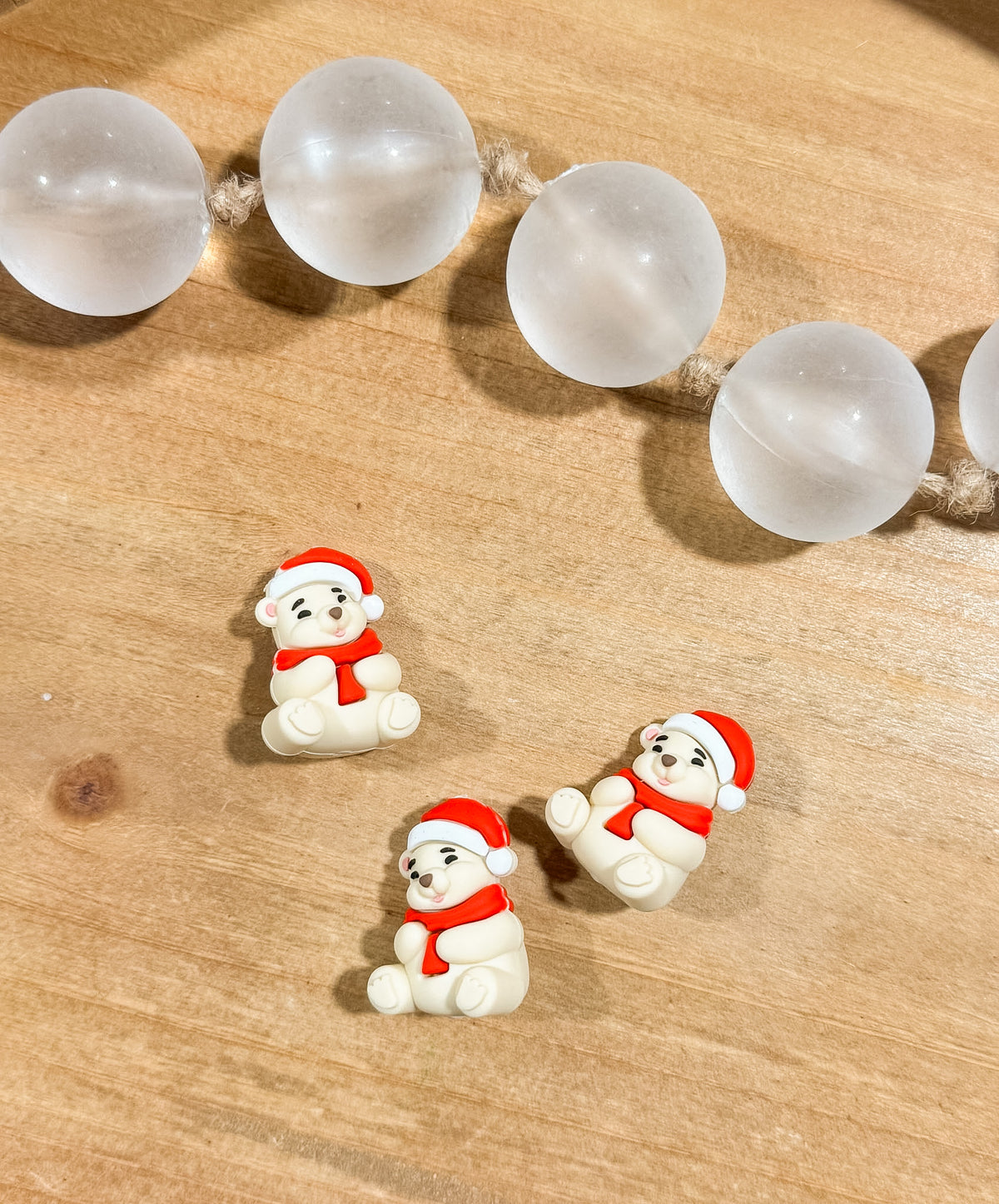 3D Santa Hat Bear Focal-Single