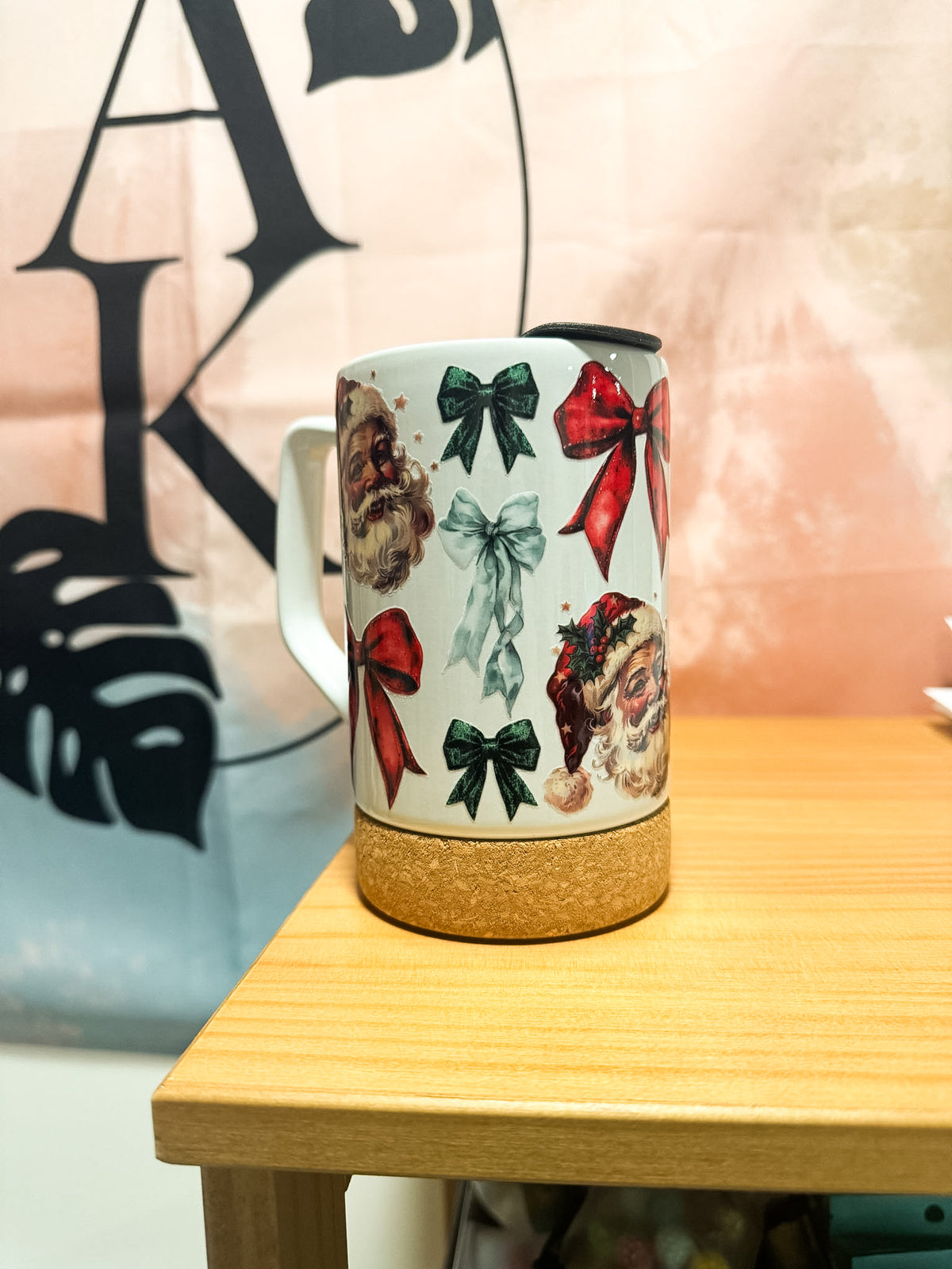 Vintage Santa White Mug