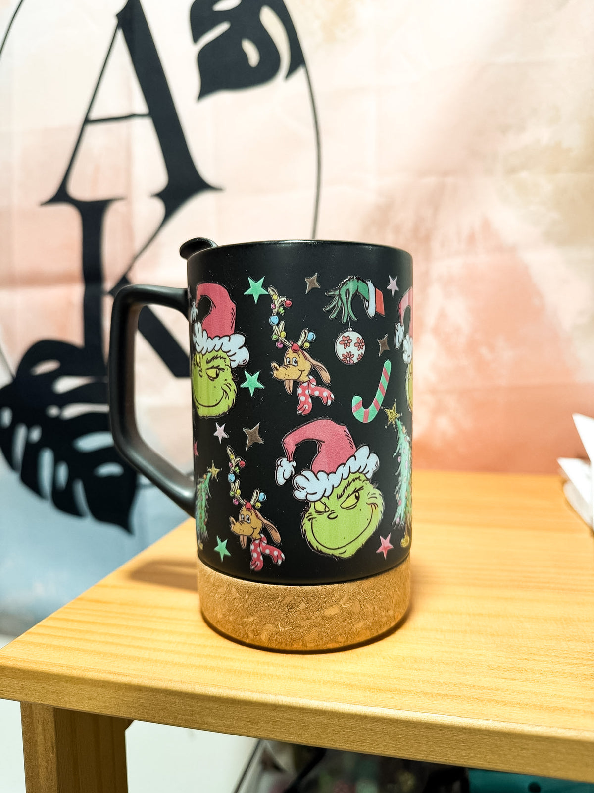 Green Man Black Mug