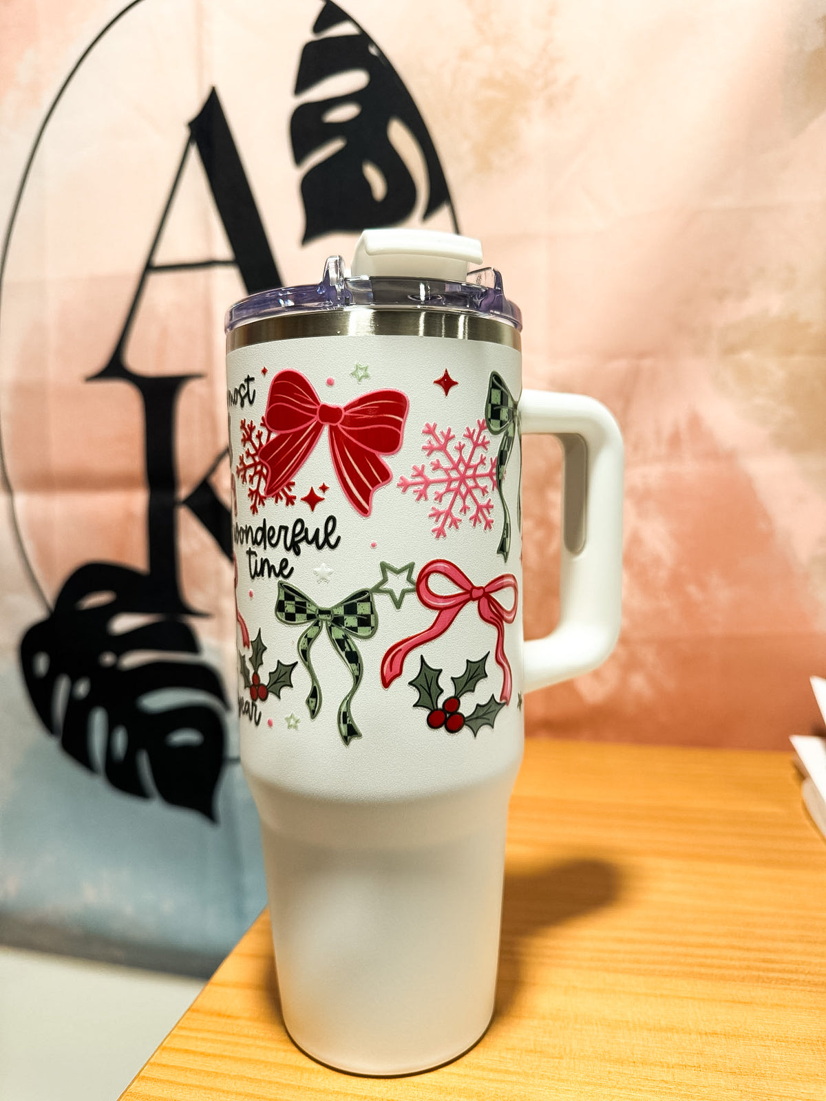 White Most Wonderful Time Tumbler
