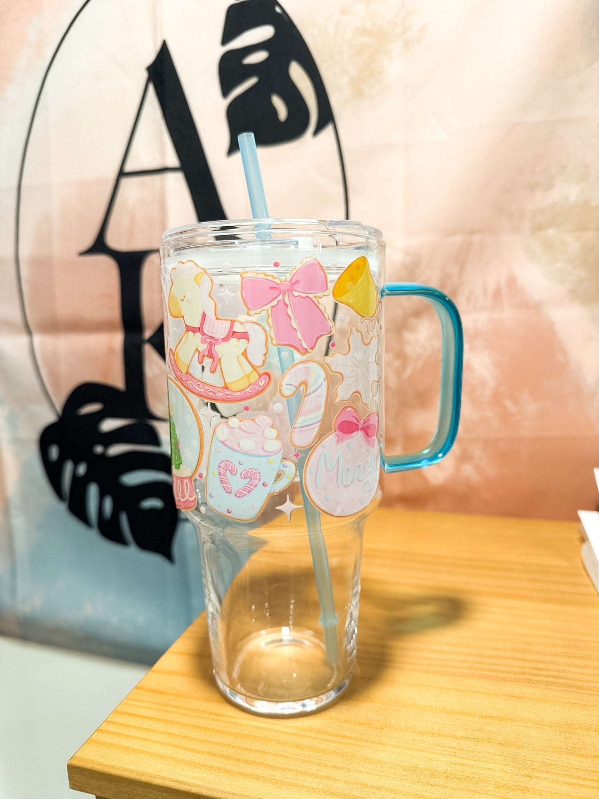 Pink Sugar Cookies Clear Tumbler