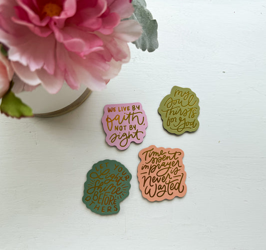 Daily Grace Co. Walk by Faith Magnet Collection