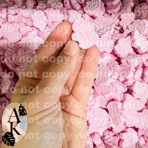 I was Made for Loving You [Pink Double] | Focal Bead - FINAL SALE
