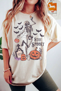 White Halloween Skull Tee