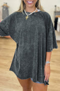 Dark Grey Distressed Tee