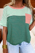 Green Striped Tee
