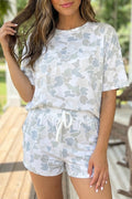 Blue Camo Tee and Short Set