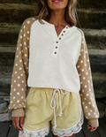 Khaki Polka Dot Sweater